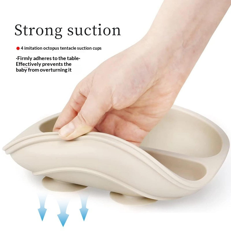 Baby Silicone Feeding Tray With Compartments